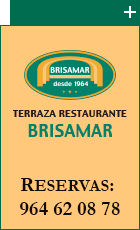 Terraza Restaurante Brisamar. Reservas en el 964 62 08 78